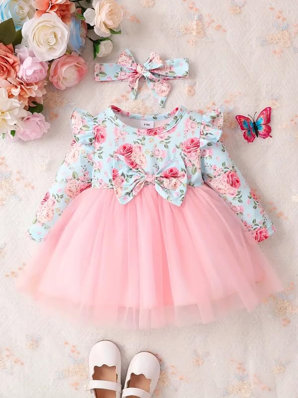 Charming Purple Floral Frock